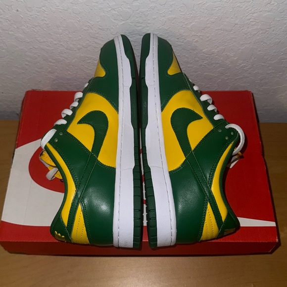 ✅NWT BRAND NEW NIKE DUNK LOW BRAZIL SHOES SIZE 9.5 - Picture 7 of 11